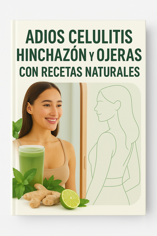 ADIOS CELULITIS, RETENCIÓN DE LIQUIDOS Y OJERAS CON RECETAS NATURALES